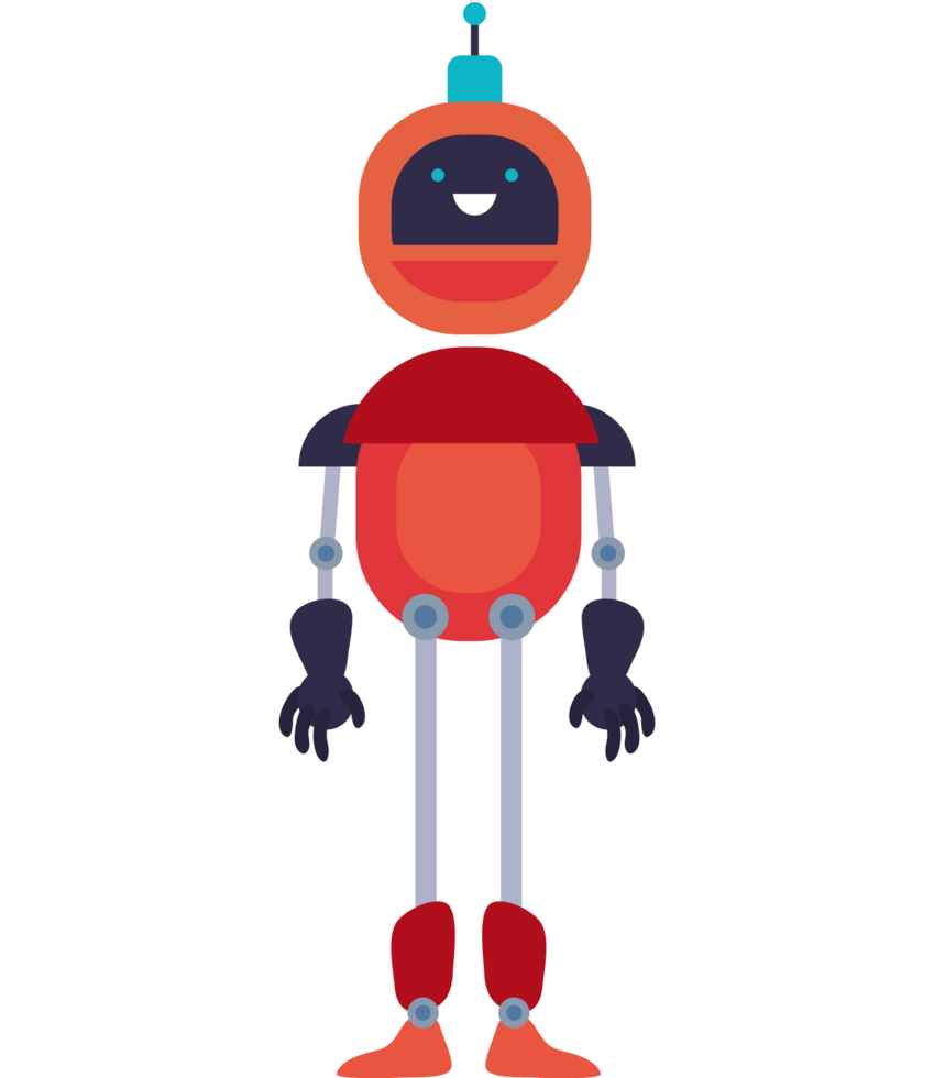 Rouge ai robot futuriste 24095961 png