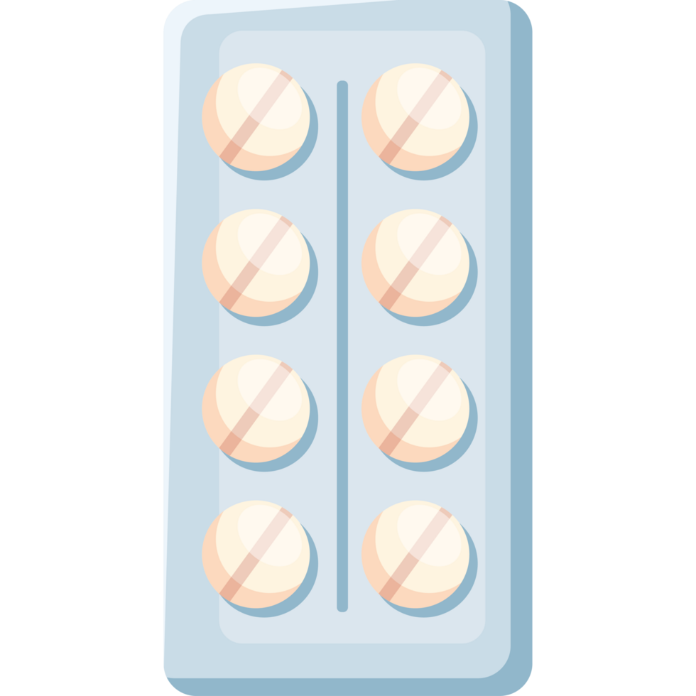 pills in push blister png