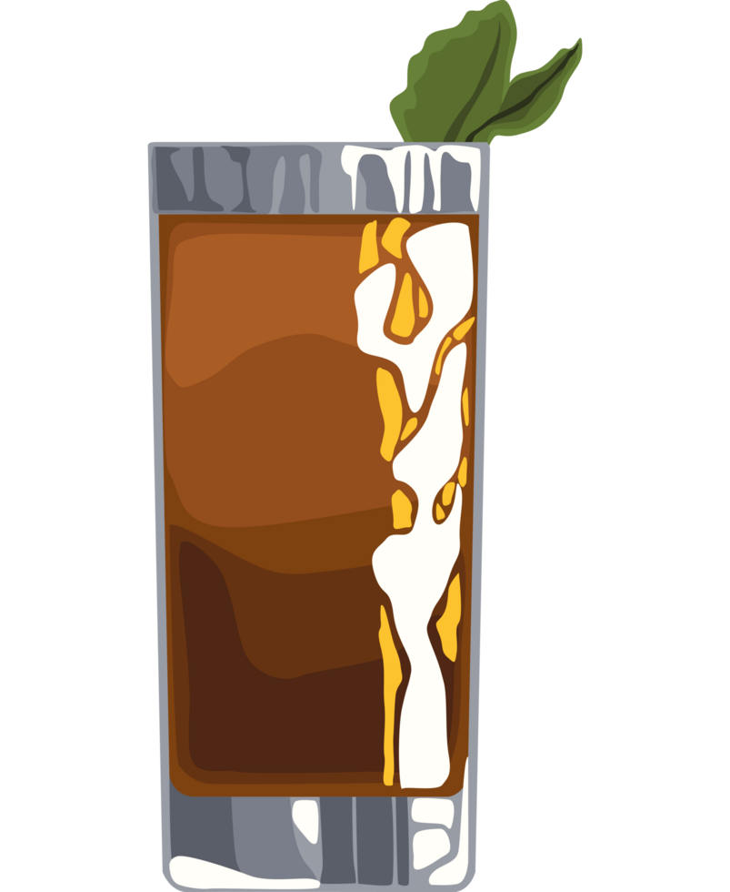 iced tea in glass png