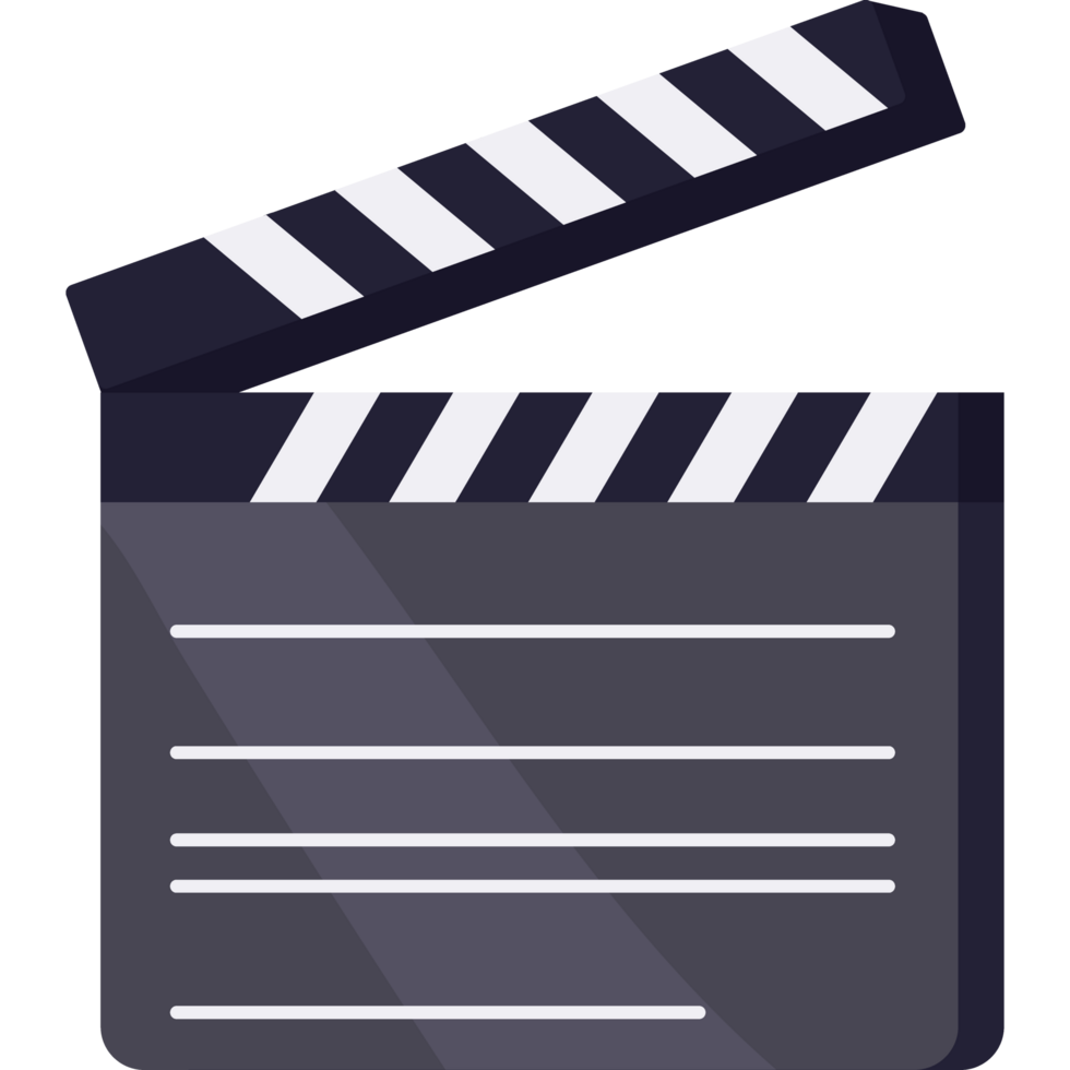 clap de film de production png