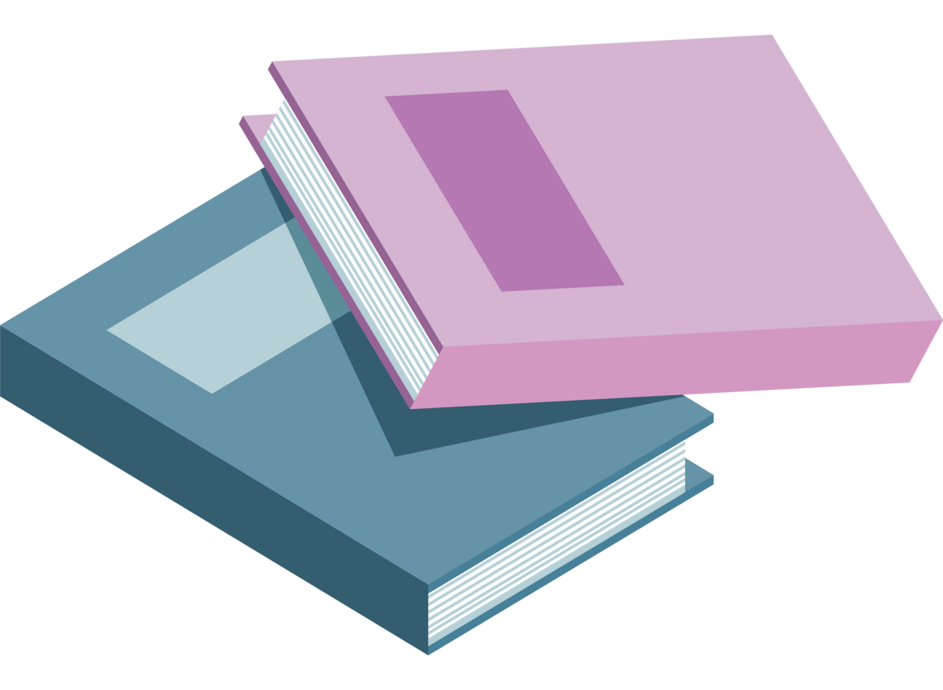 two text books library png