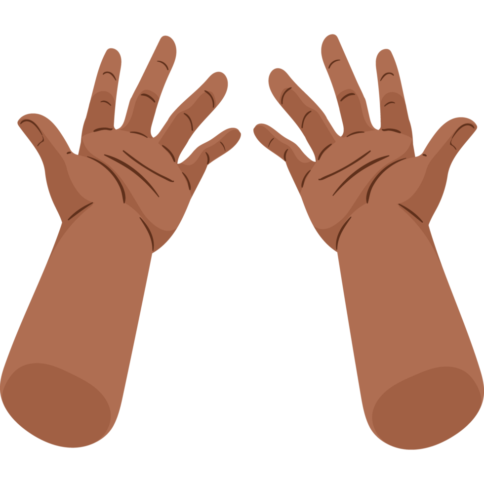 afro hands human receiving png