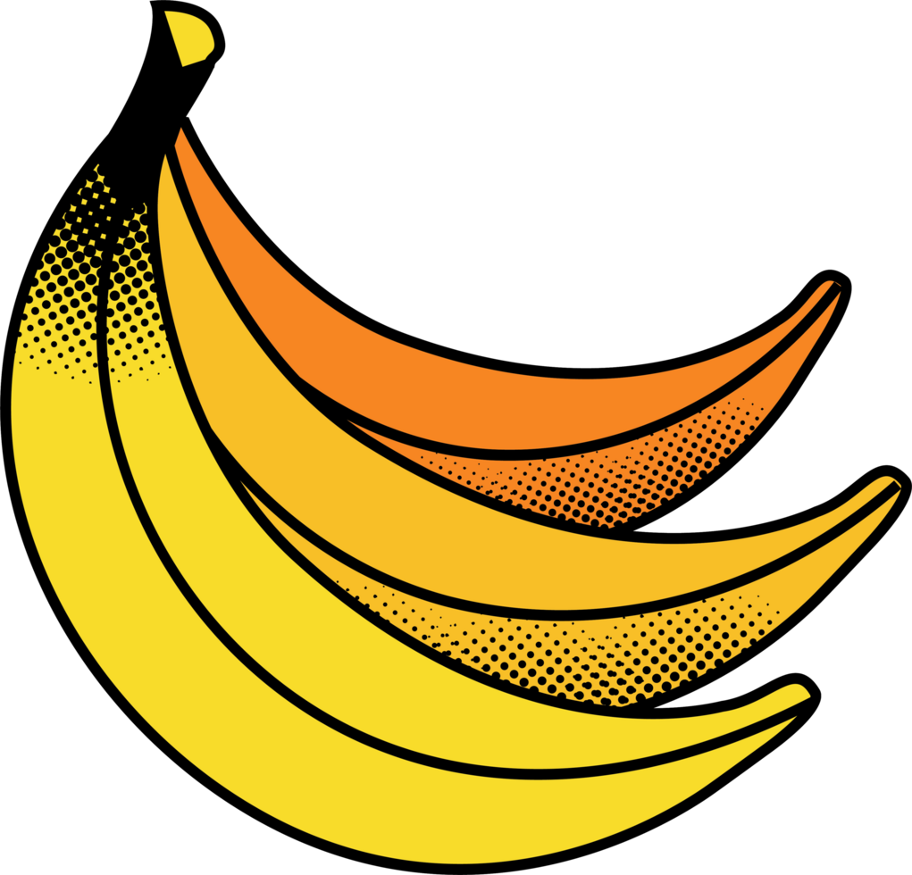 bananas pop art style png