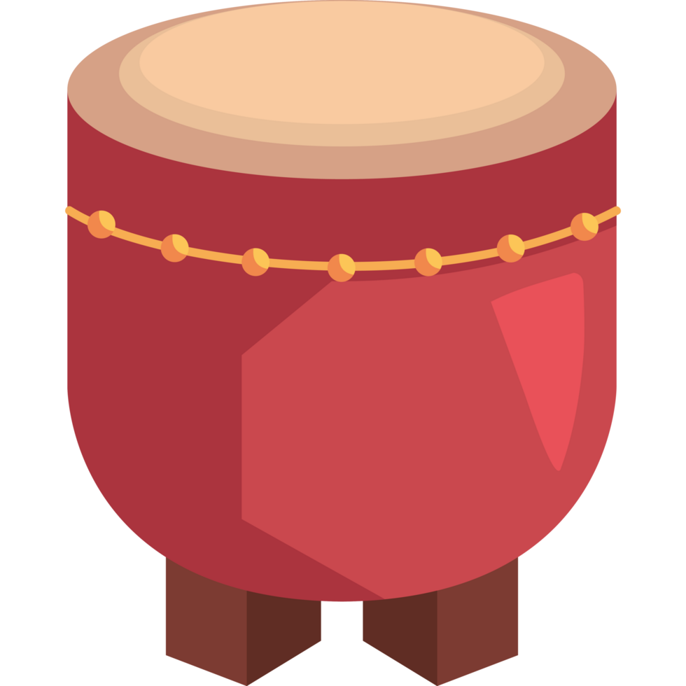 asian drum instrument png
