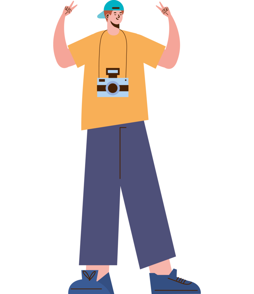 young photographer man png