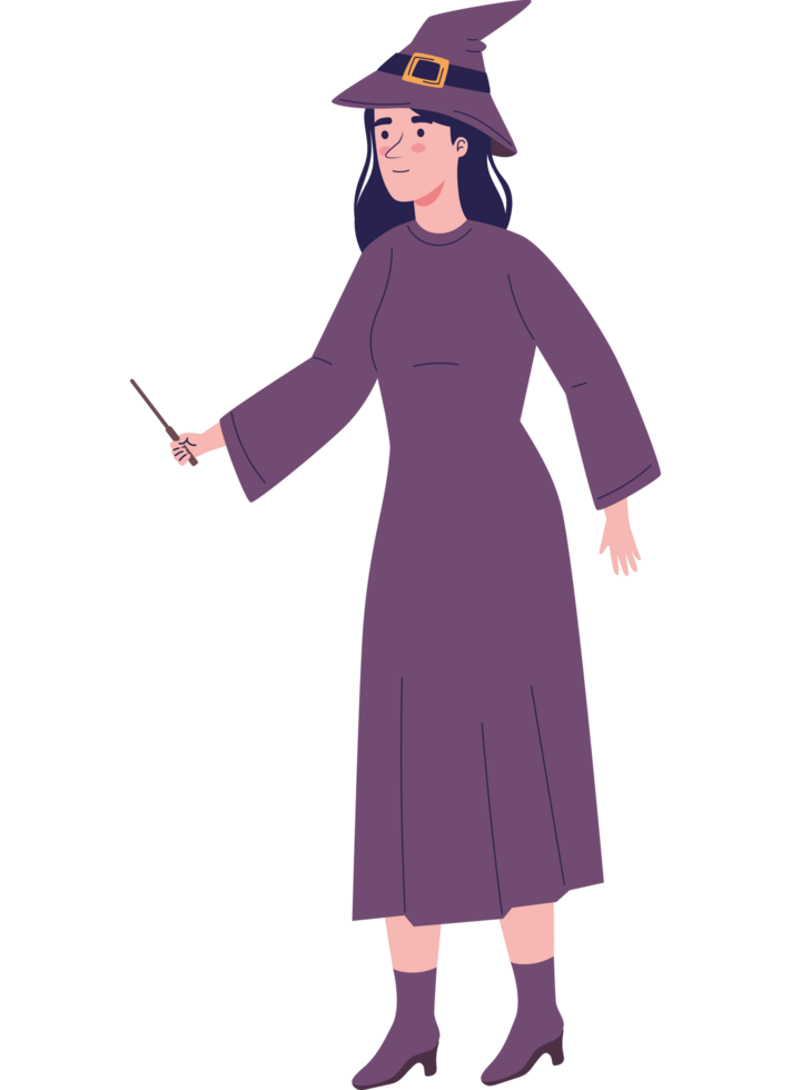 magic witch with hat png