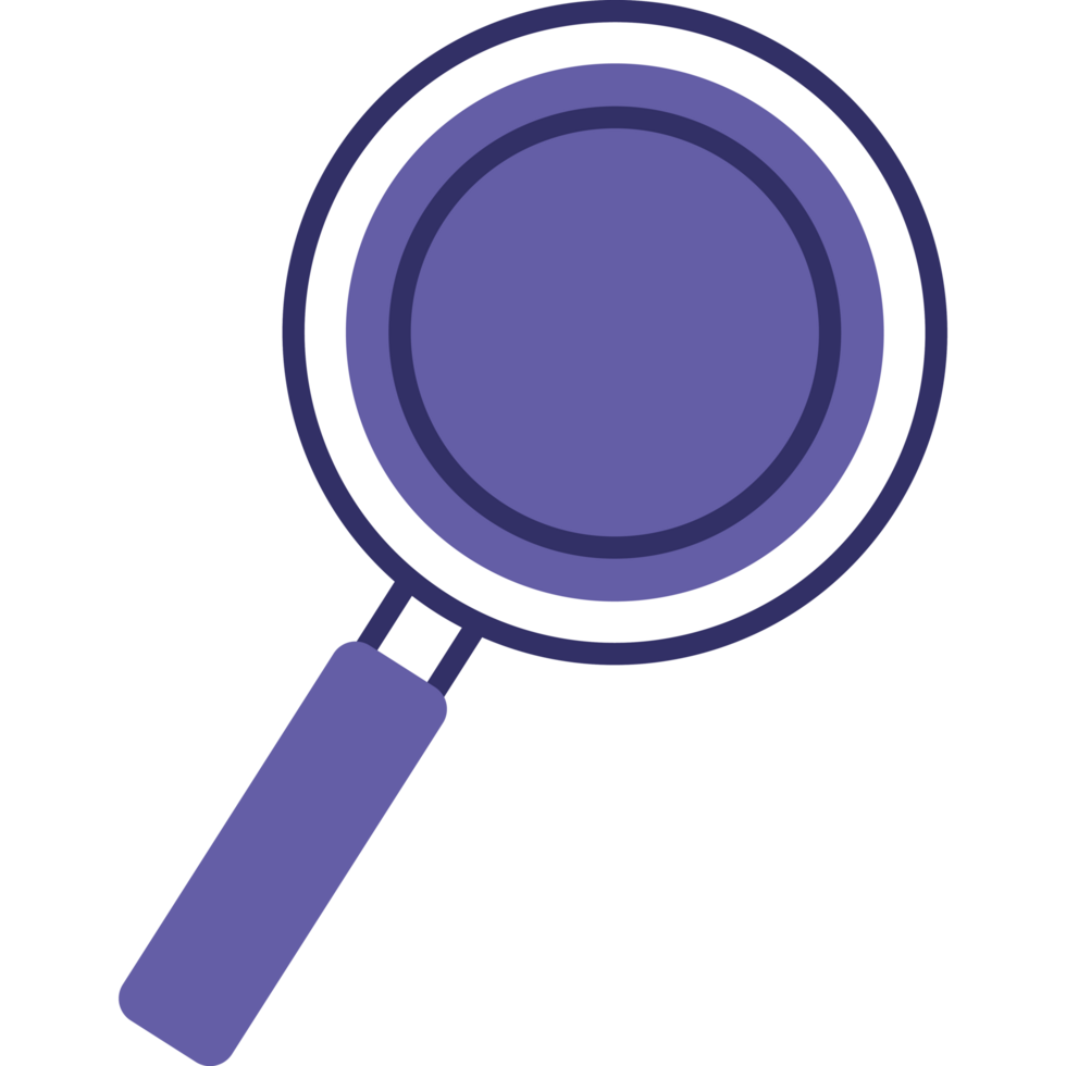 purple magnifying glass search png