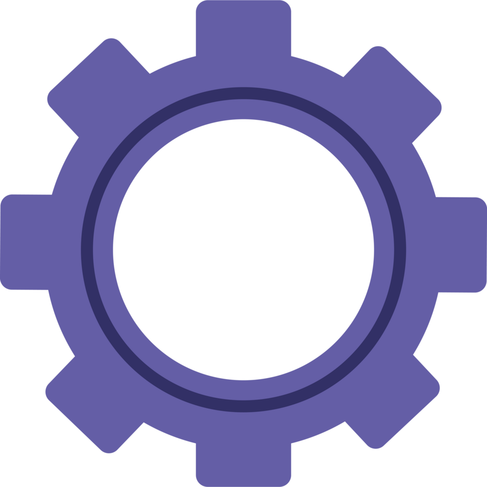 purple gear cog setting png
