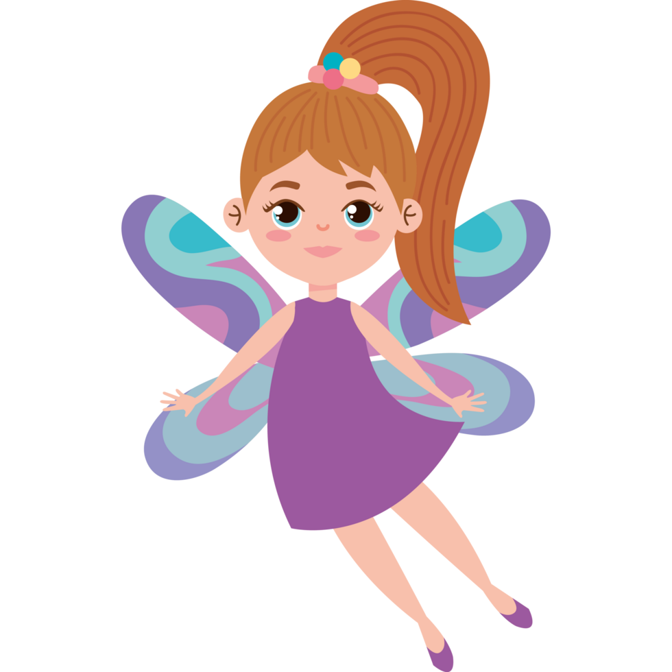 little blond fairy flying png