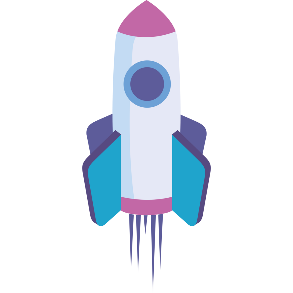 rocket start up isometric png