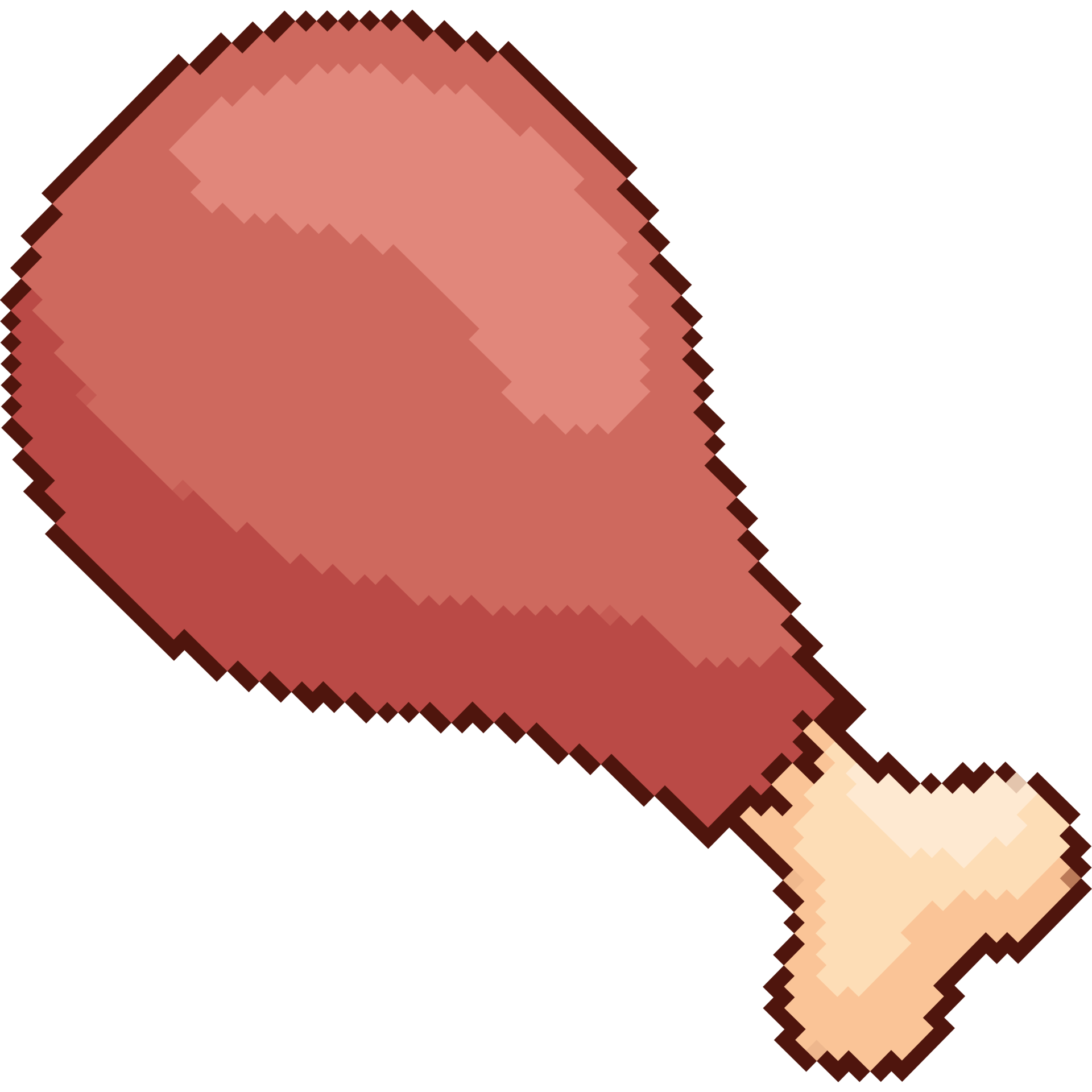 chicken thigh pixelated food 24096679 PNG