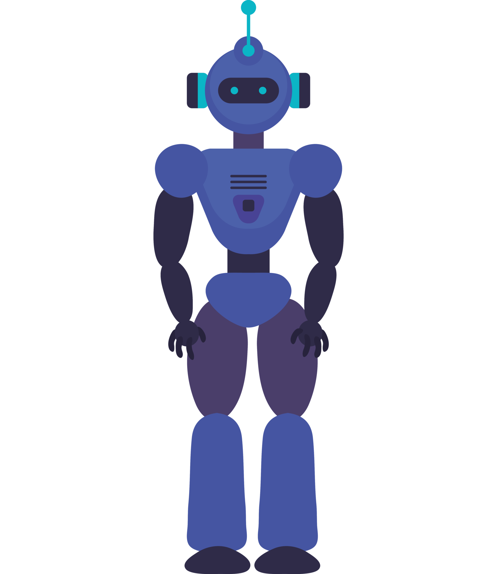 blue ai robot futuristic 24096682 PNG