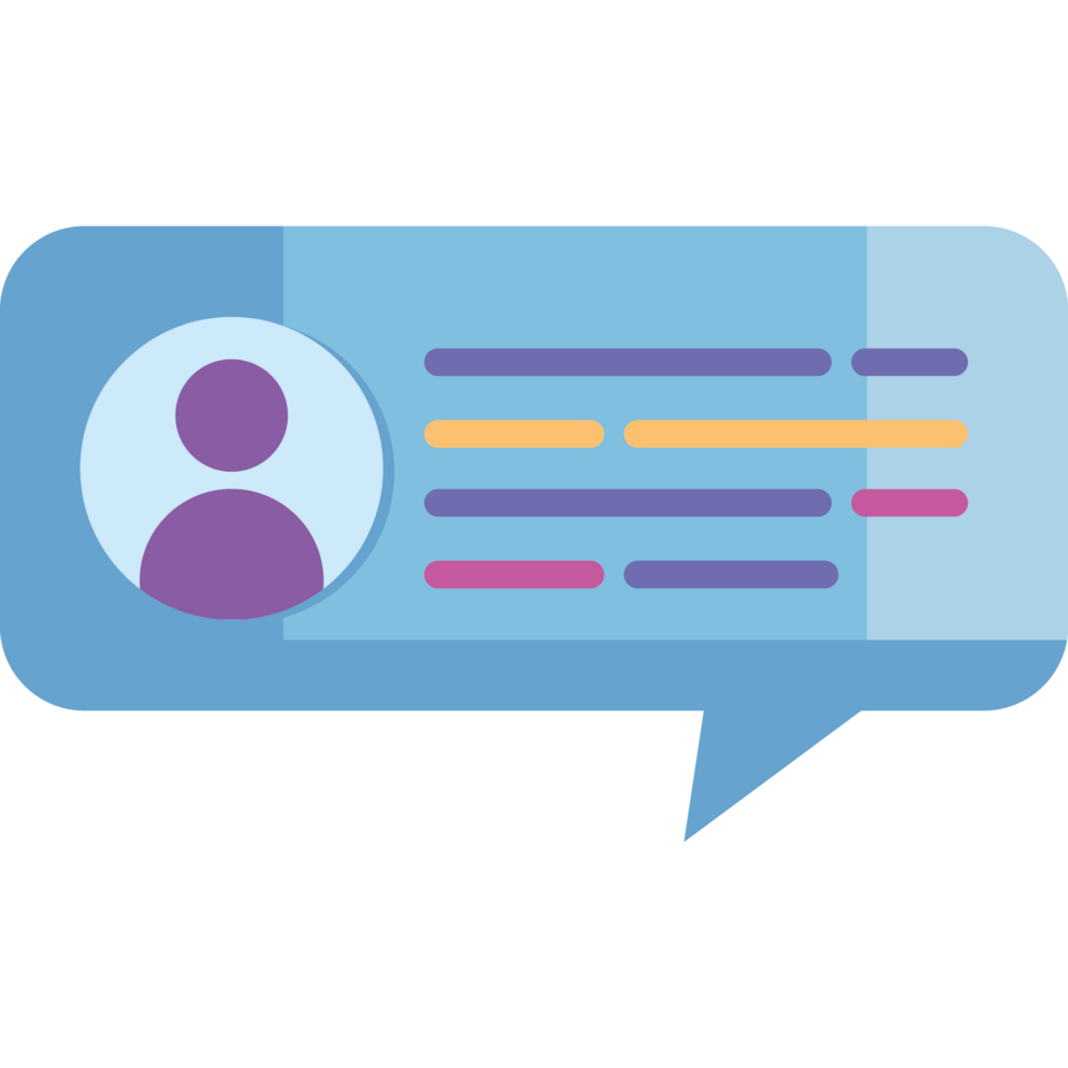 speech bubble with user png