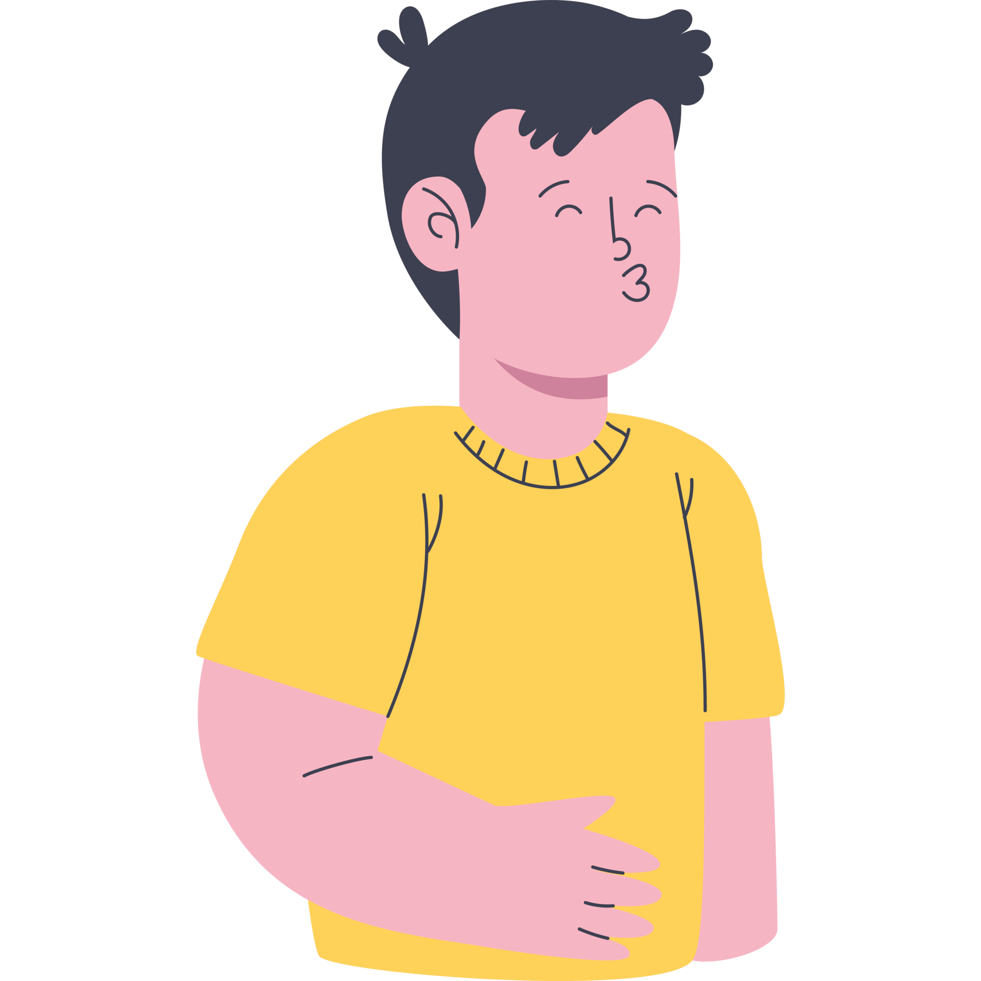man wearing yellow shirt 24096727 PNG
