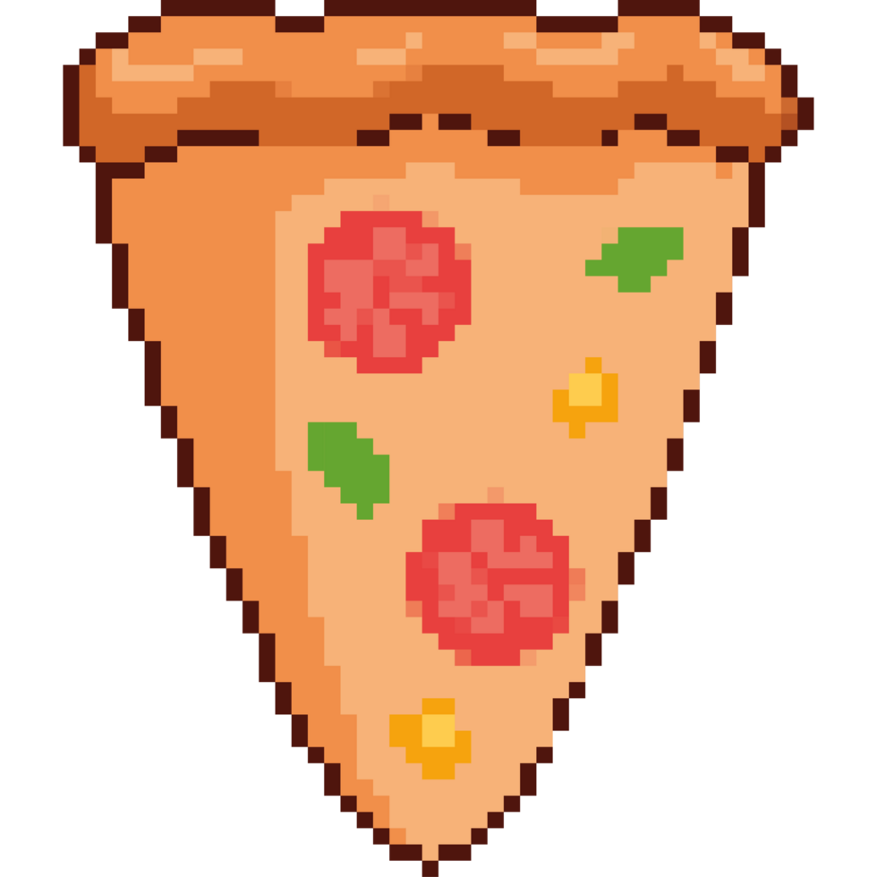 pizza italiana comida pixelada png