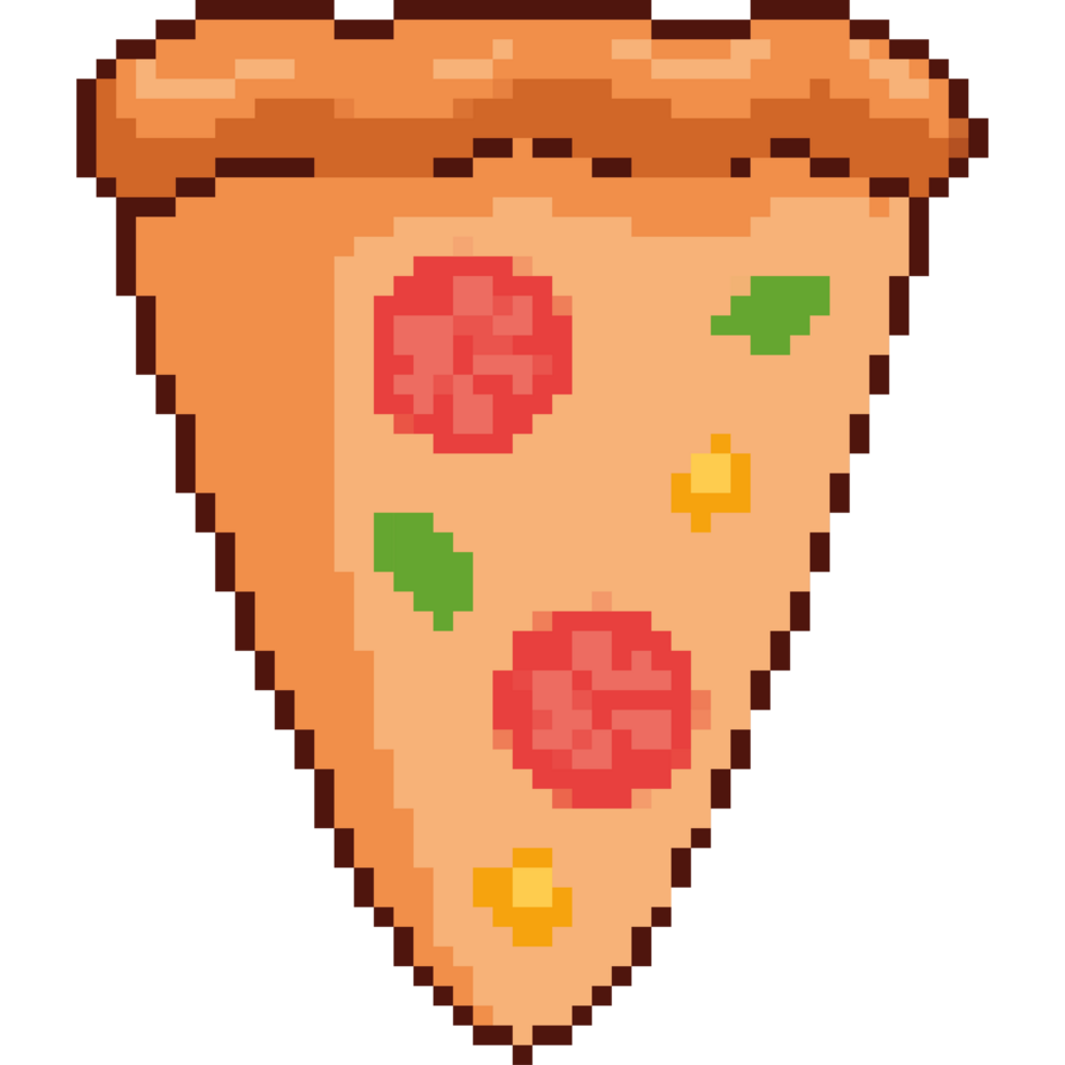 italian pizza pixelated food png