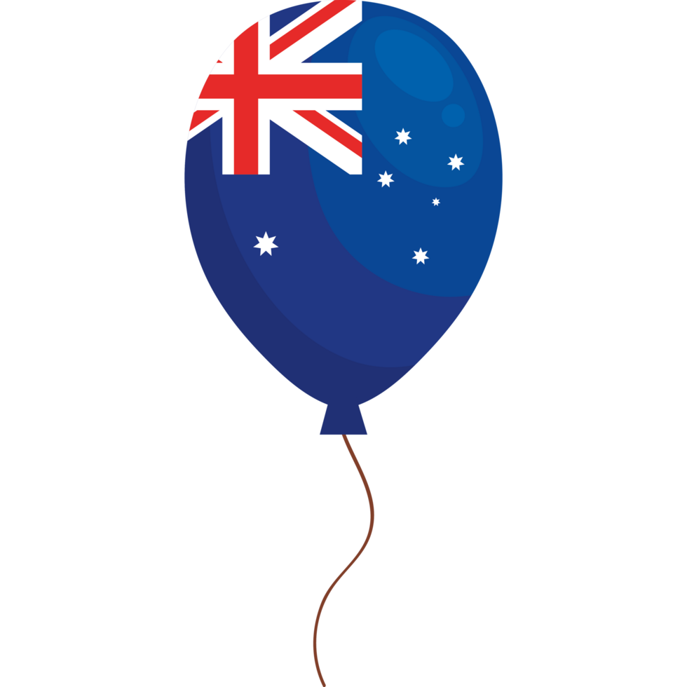 australian flag in balloon helium png