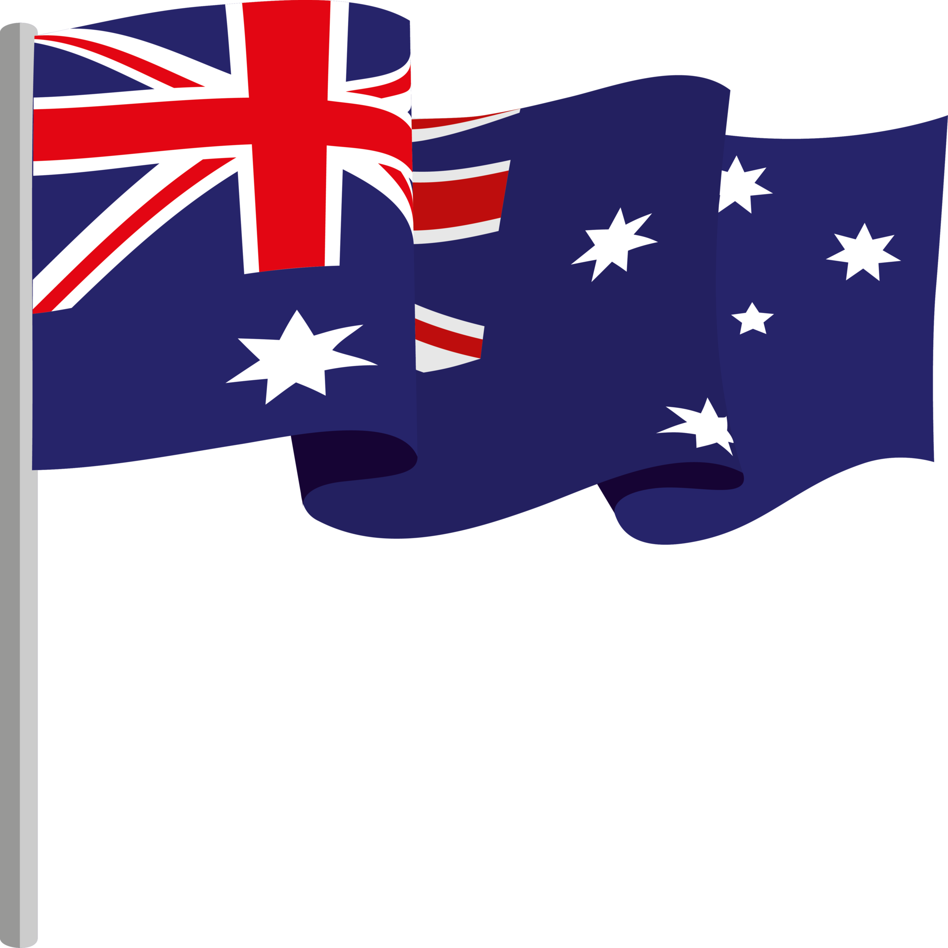 australian flag in pole 24096923 PNG