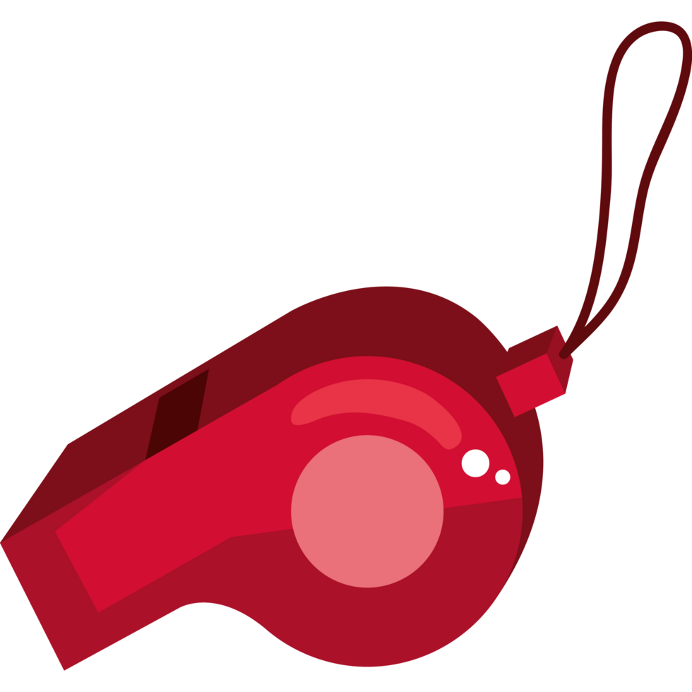 red whistle accessory png