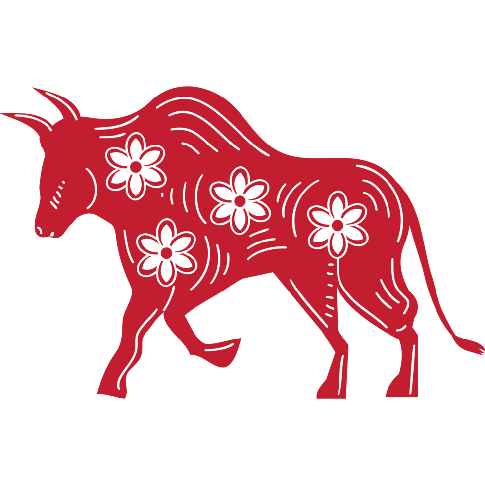 chinese zodiac bull animal png