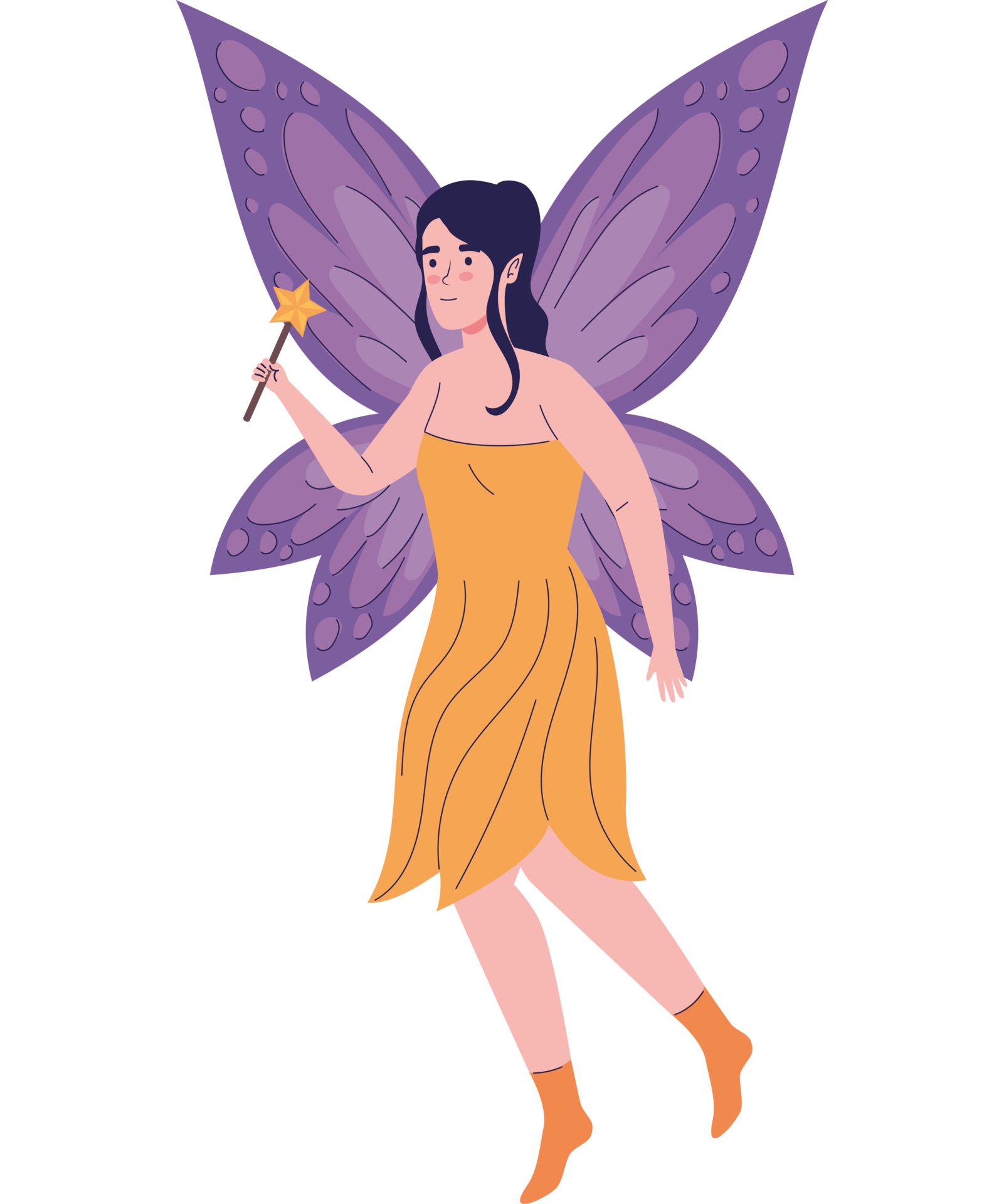 cute fairy with wand 24097567 PNG