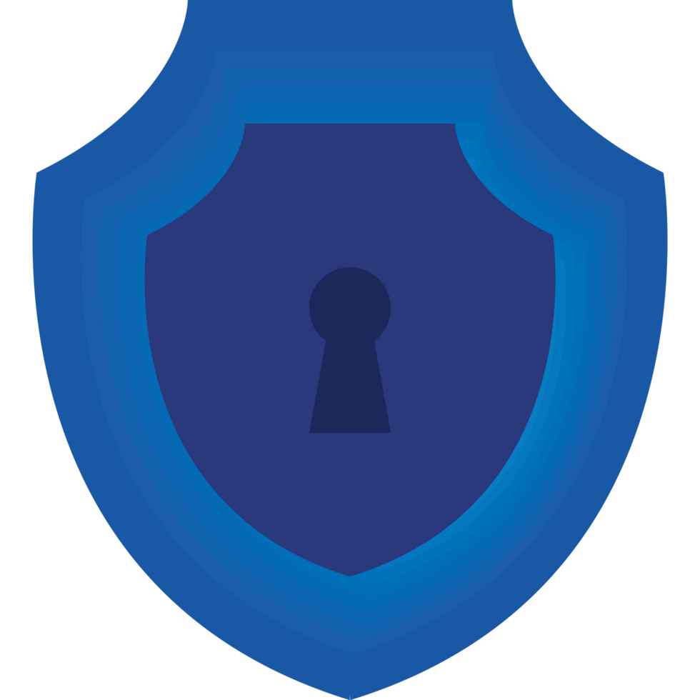 blu sicurezza scudo png