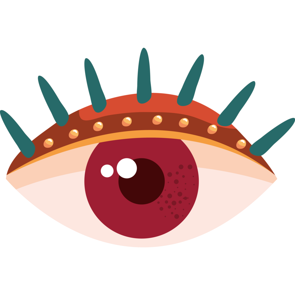 eye human boho style png