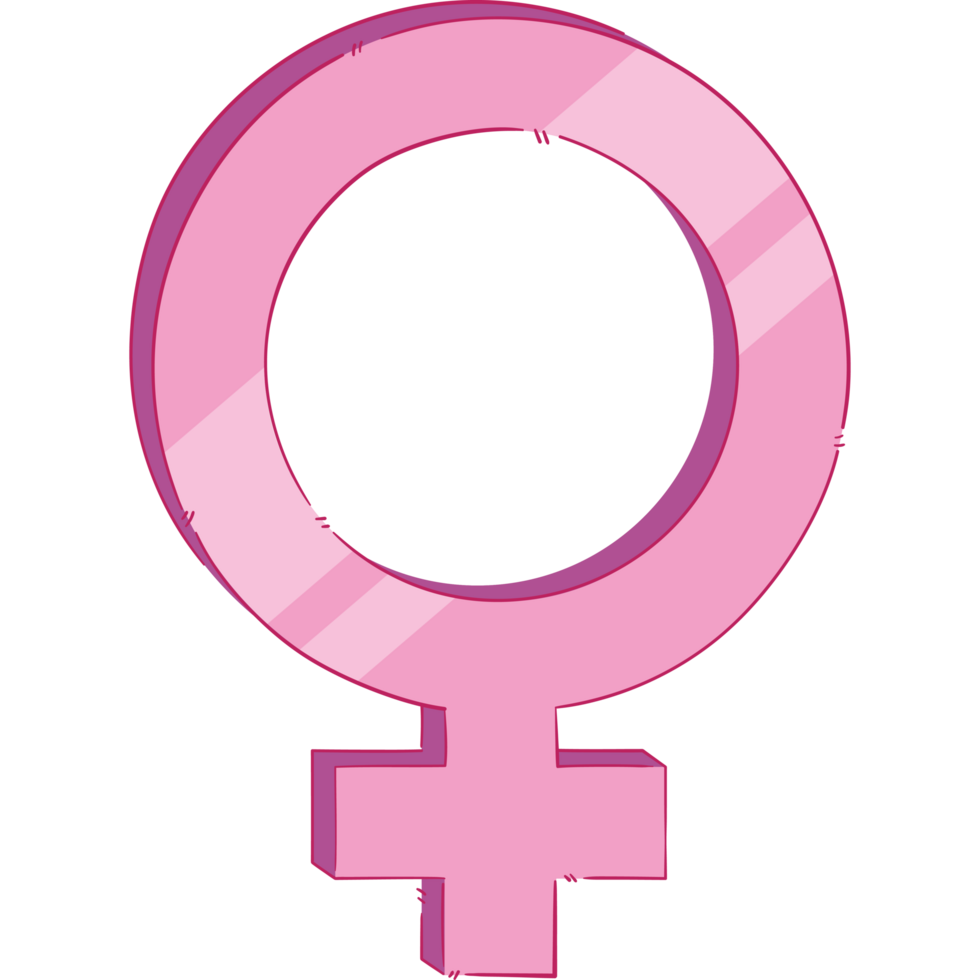 symbole de sexe féminin rose png