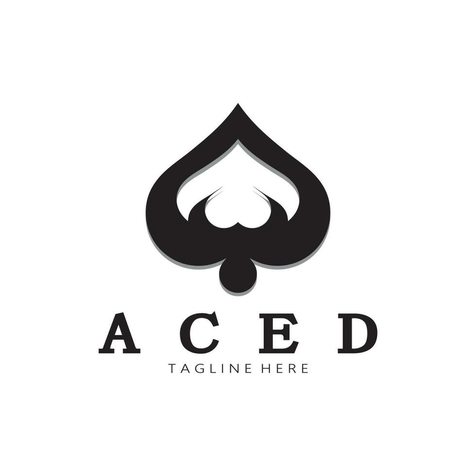 as logo diseño para casino póker aplicación juegos vector