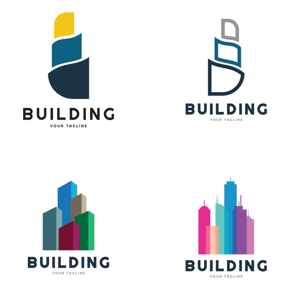 Real Estate Business Logo vector illustration design