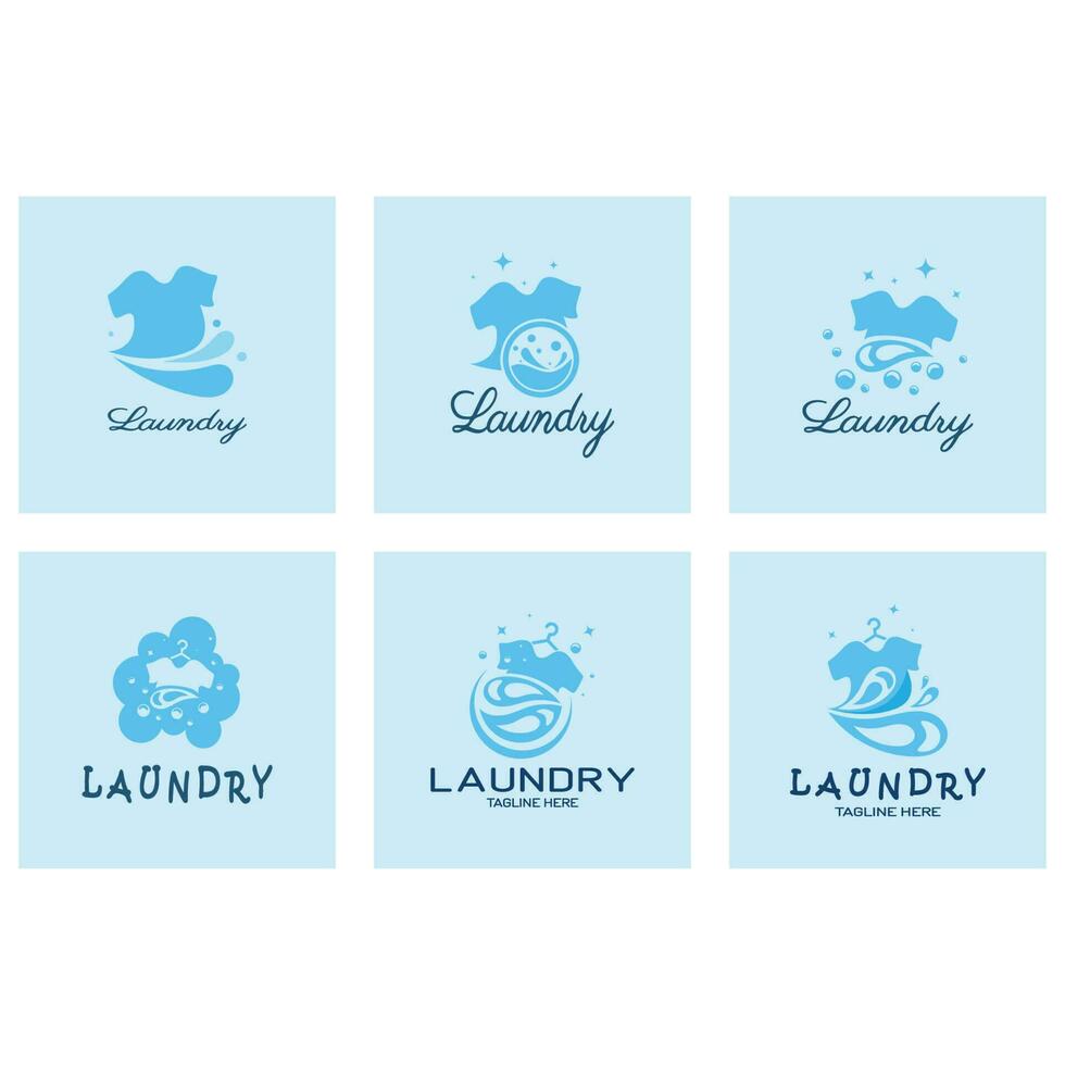 simple creative laundry logo, with the concept of a clothes or clothes washing machine, foam. water drops, logo for washing, clothes deodorizer, badge, company vector