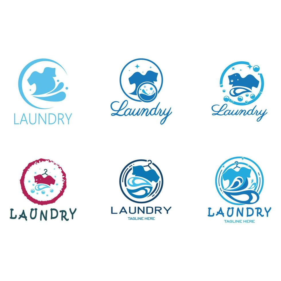 sencillo creativo lavandería logo, con el concepto de un ropa o ropa Lavado máquina, espuma. agua gotas, logo para Lavado, ropa desodorizante, insignia, empresa vector