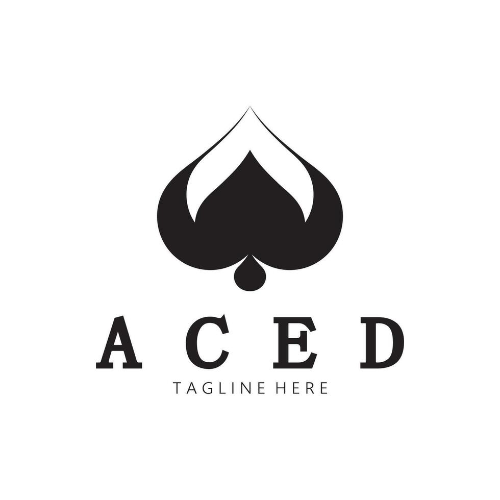 as logo diseño para casino póker aplicación juegos vector
