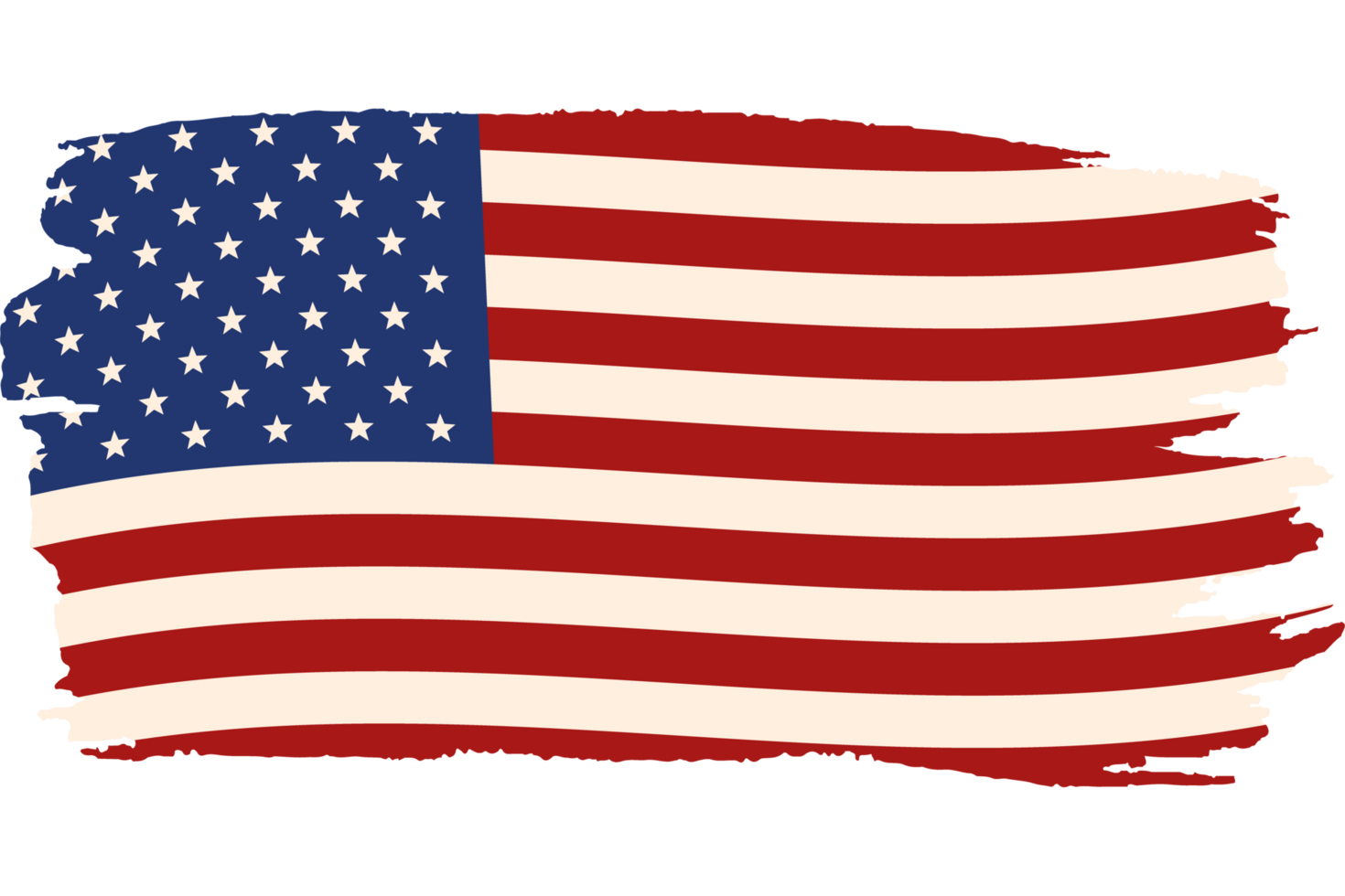 usa flag painted png