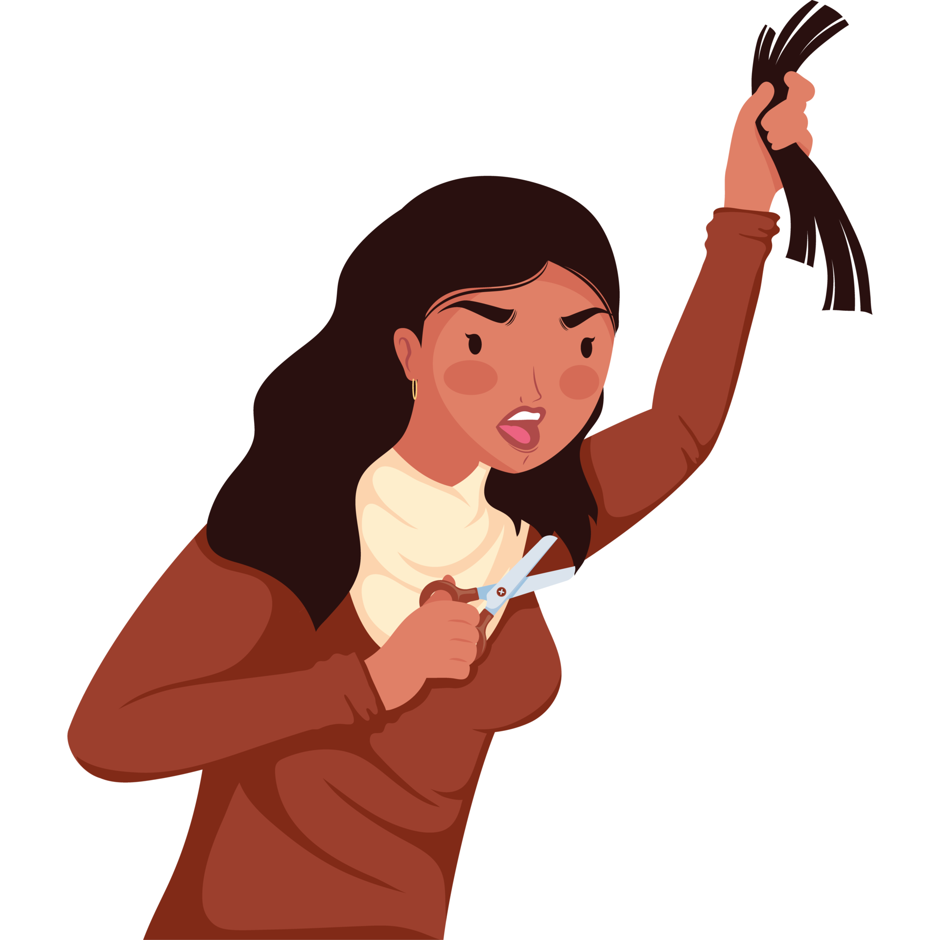 Iranian Woman Cutting Her Hair 24098001 Png Iranian Woman Cutting Her Hair 24098001 Png