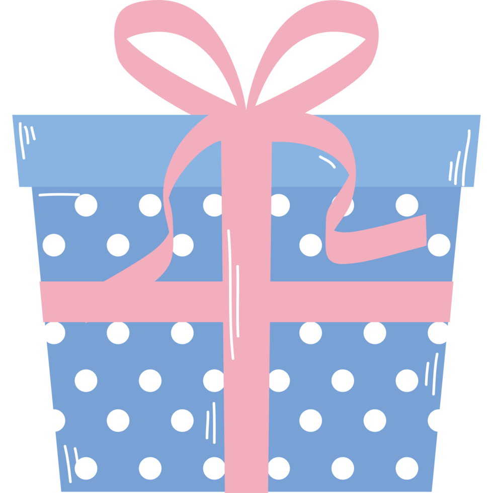 dotted gift box present png