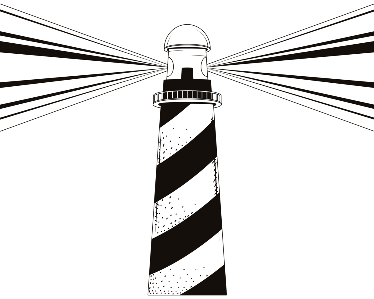 nautical lighthouse sketch png