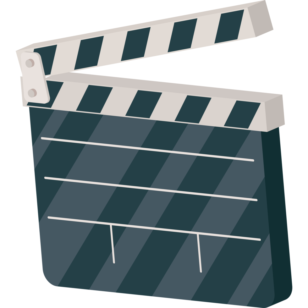 production movie clapperboard png