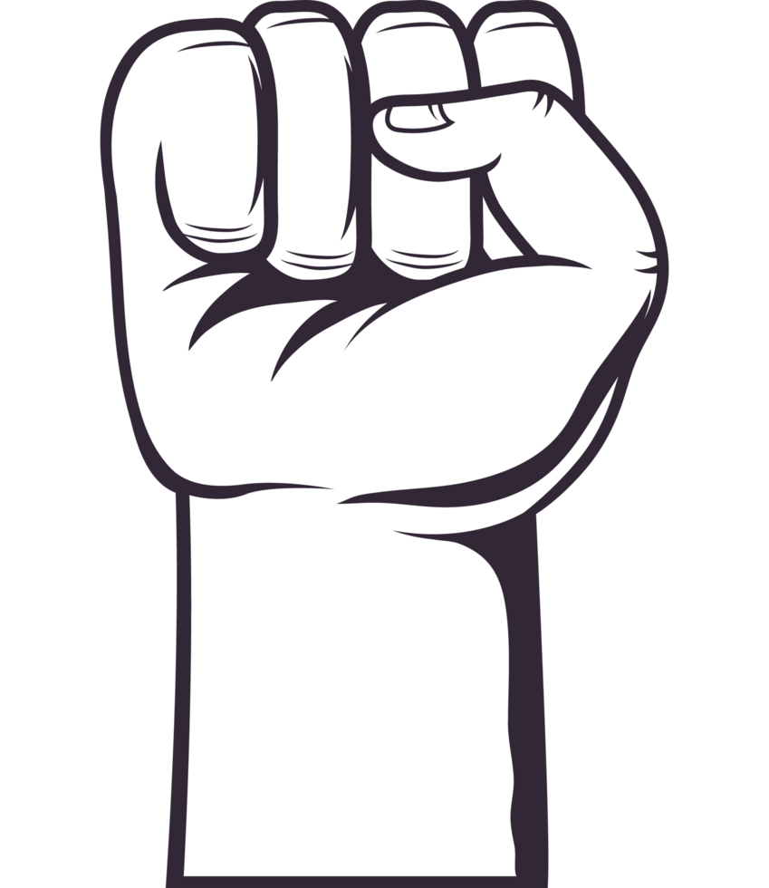 hand fist up png