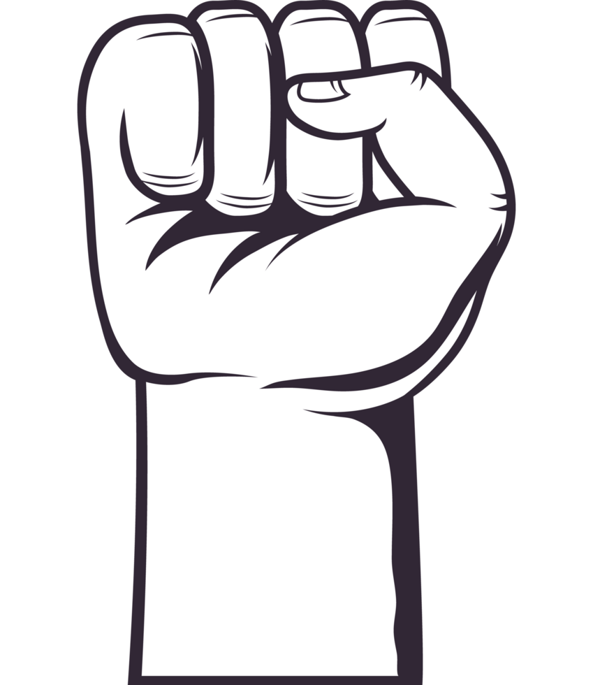 mano cazzotto su png