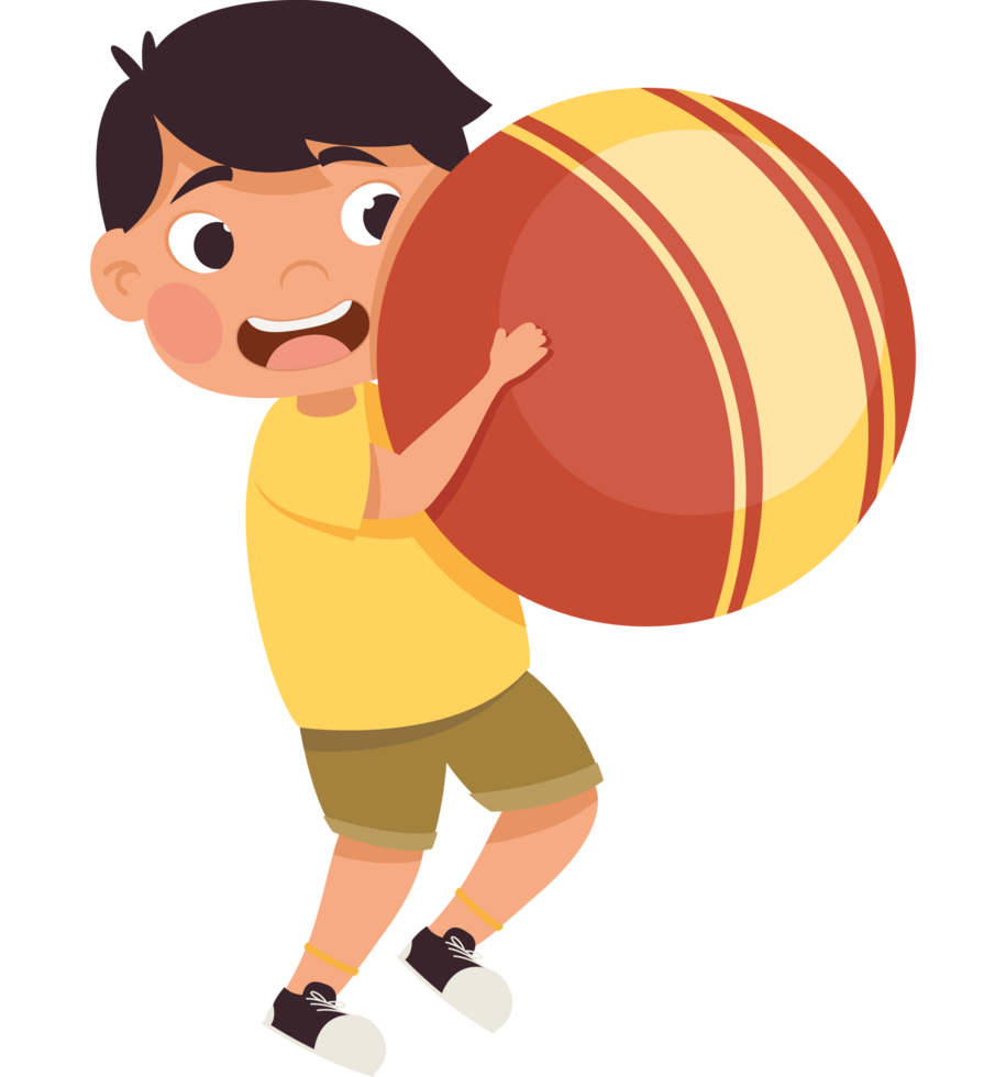 little boy playing with balloon png