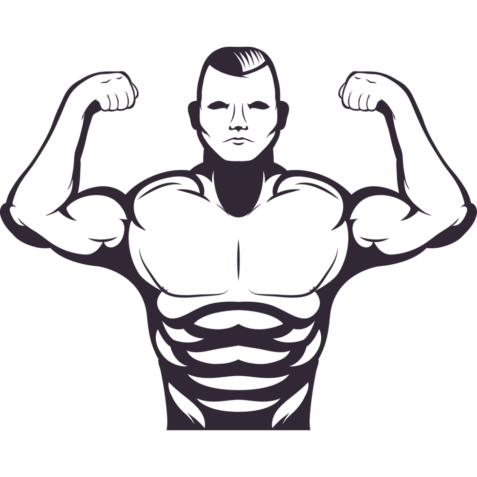 sterk Mens bodybuilder png