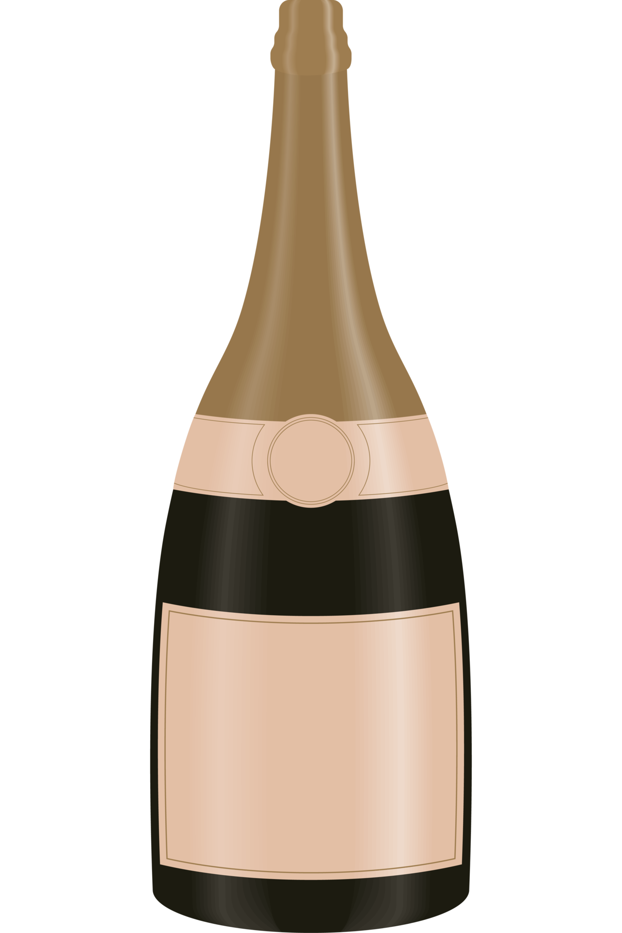 golden champagne bottle 24098378 PNG