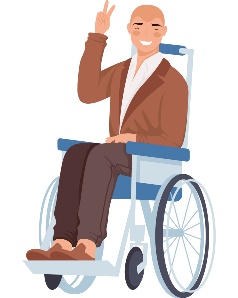 disabled man in wheelchair png