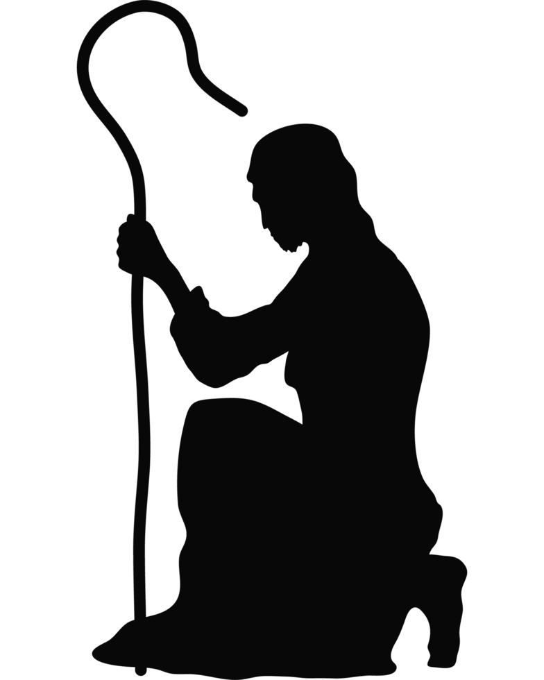 saint joseph manger silhouette png