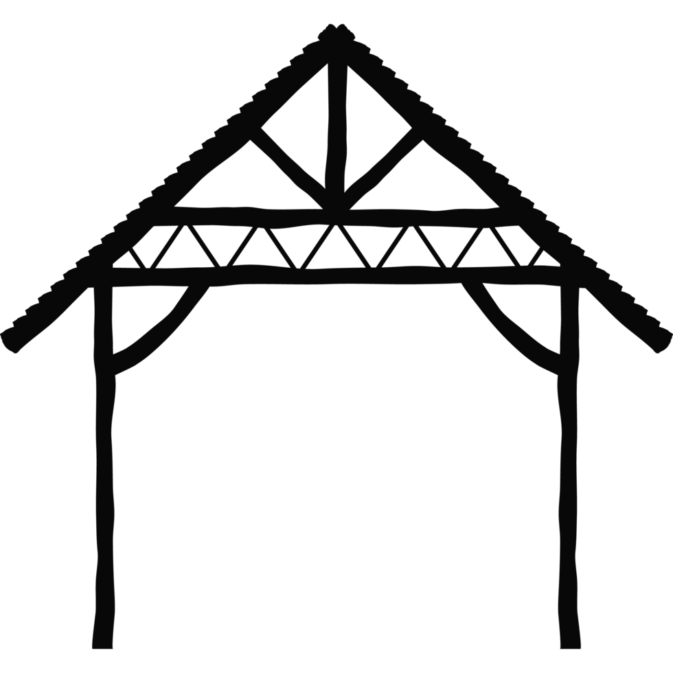 manger stable silhouette png
