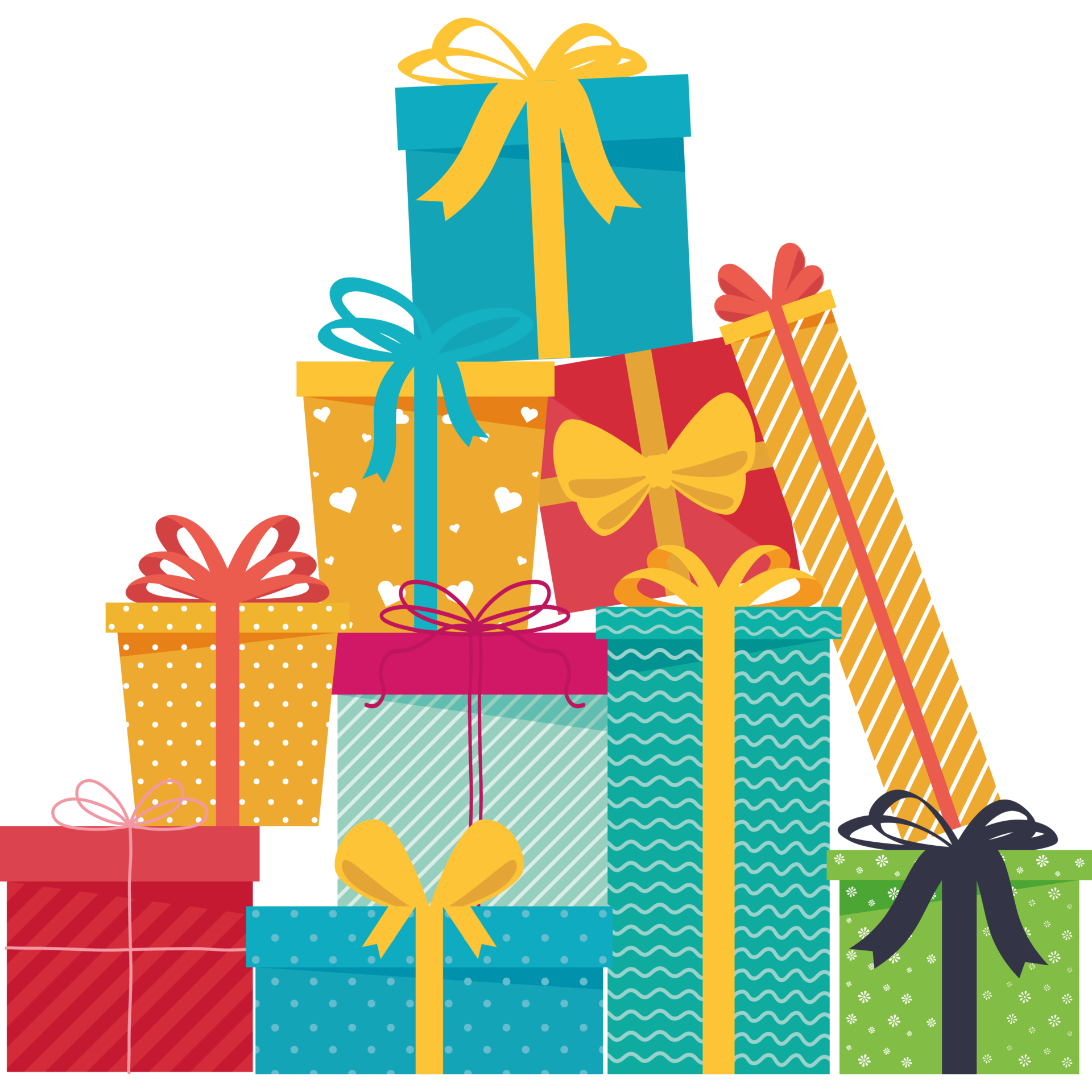 pyramid of gifts boxes 24098494 PNG