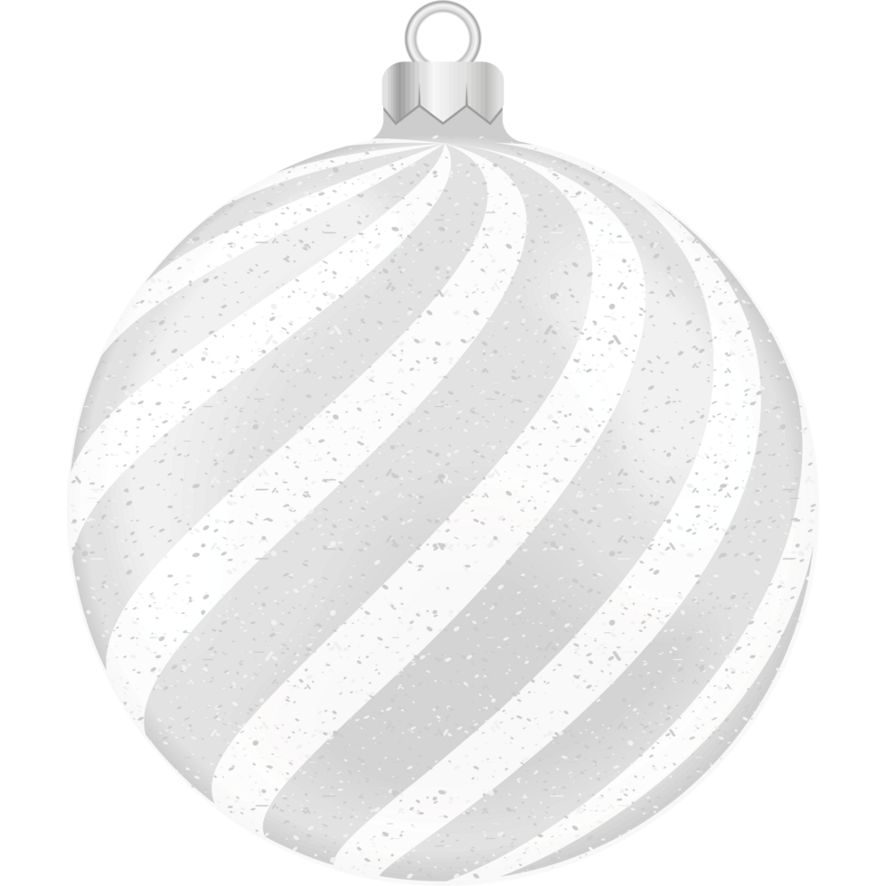 silver christmas ball png