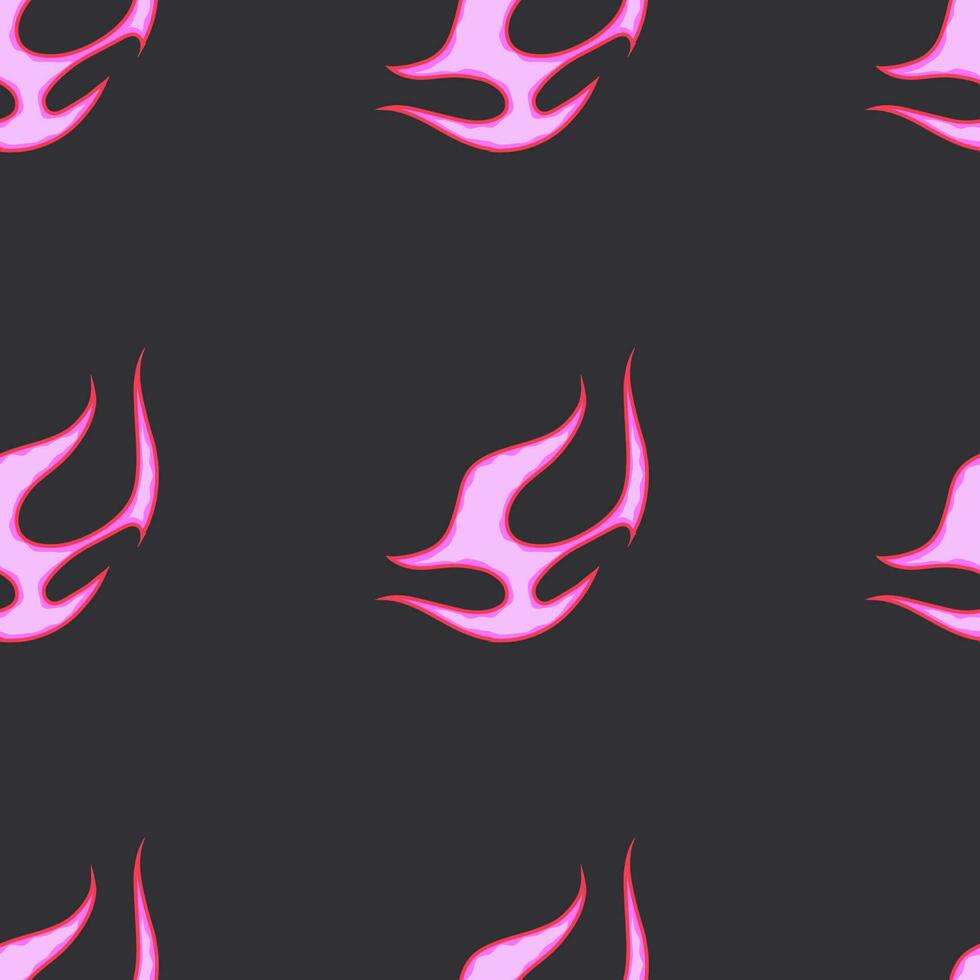 Fiery Cartoon Vectors Trending 2023 with Old School Seamless Patterns