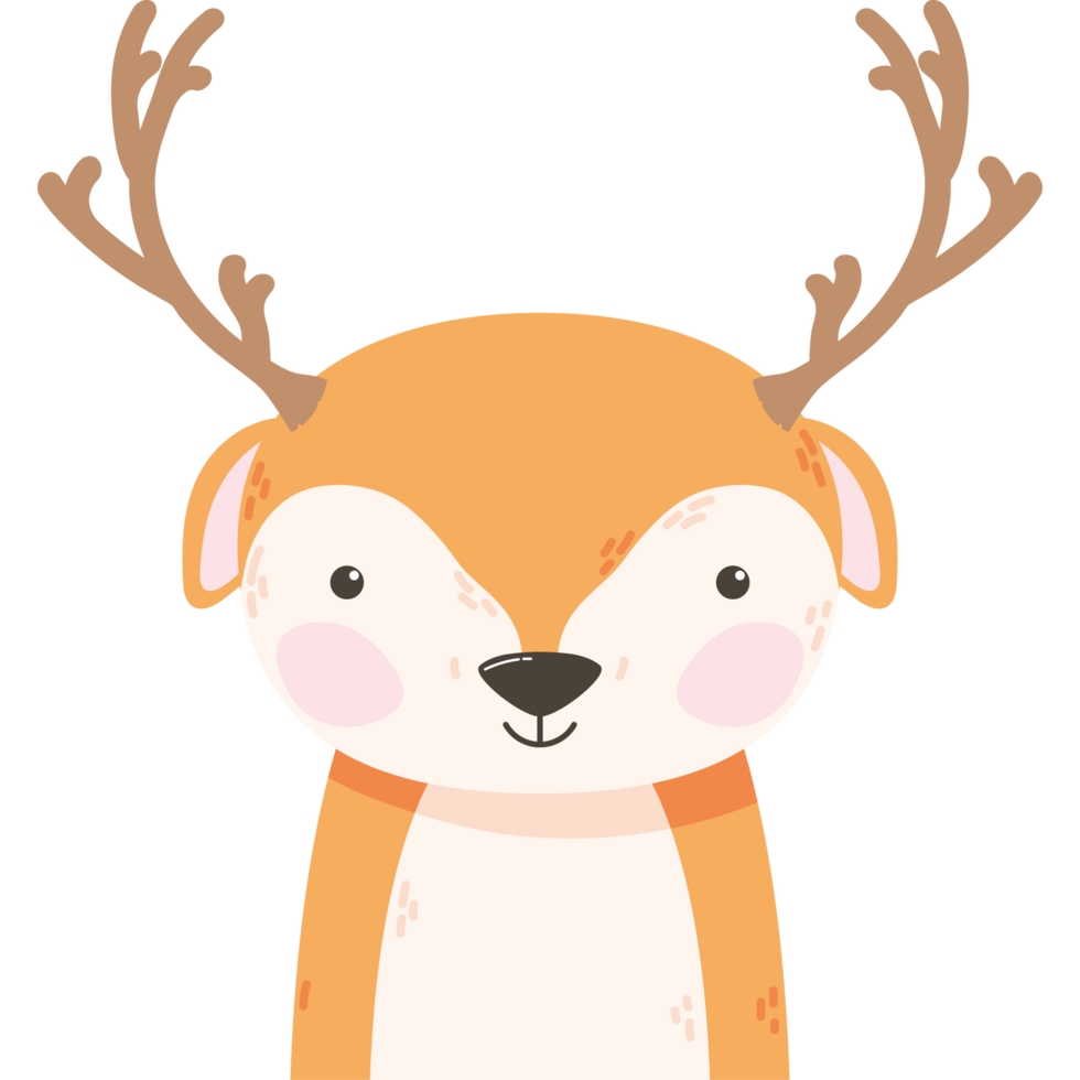 cute reindeer animal png